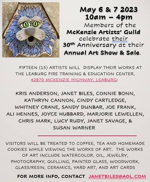 McKenzie Artists' Guild Annual Sale